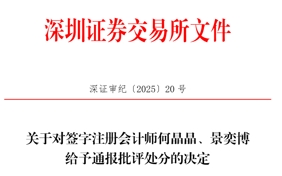 中信证券(👇)、大华所被书面警示，多人被通报批评
